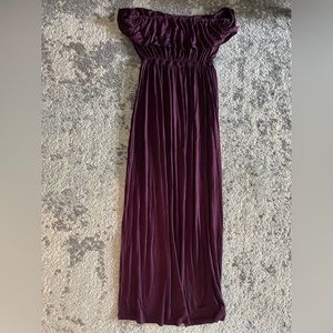 Strapless Stretch Maxi Dress